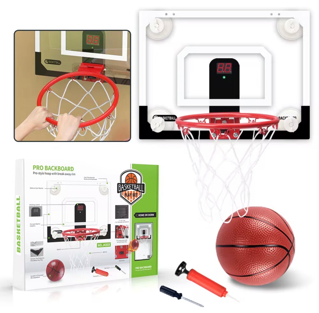 2026 Factory Wholesale Custom Mini Portable
Basketball Hoop Door Kids Wall Mounted Basketball Hoop Set With Led Scoring Board