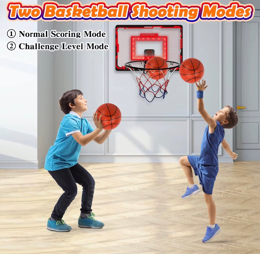 2026 Factory Wholesale Custom Mini Portable
Basketball Hoop Door Kids Wall Mounted Basketball Hoop Set With Led Scoring Board