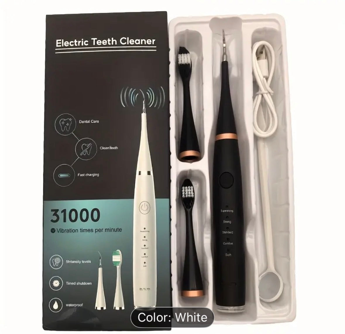 Rechargeable USB Electric Toothbrush, Multi-function Oral Cleaner, 500mAh Battery, Deep Cleansing Oral
